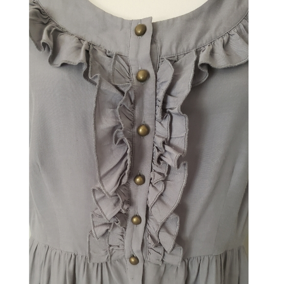 Romantic Grey Maeve Dress. Anthropologie. - Picture 5 of 9